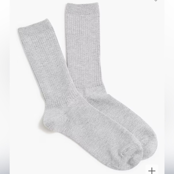 J crew bright silver Lurex® metallic threads trouser socks - Picture 1 of 2